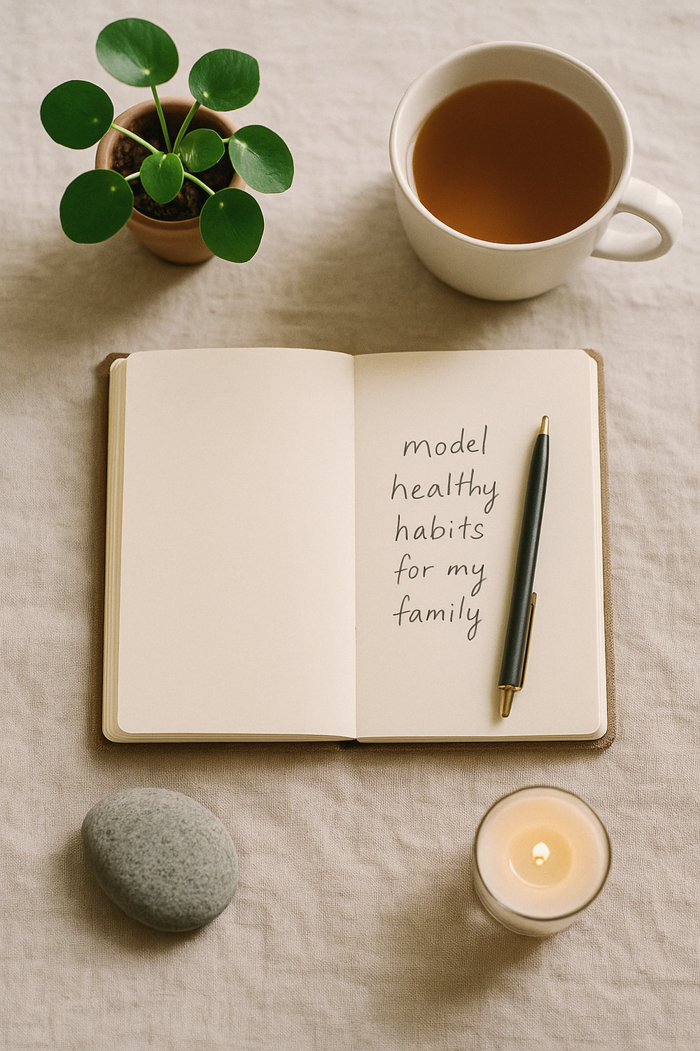What your first week of modeling healthy habits for your kids looks like