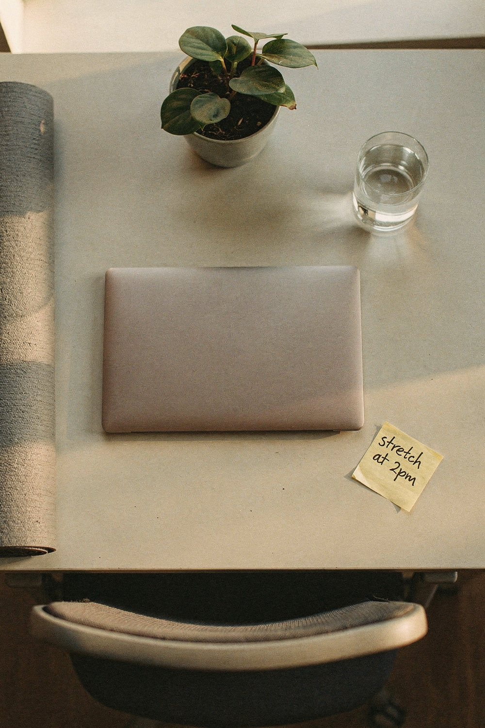 What your first week of undoing desk damage looks like